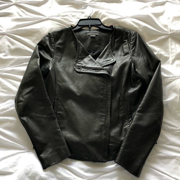 Vince Leather Jacket - Picture 1 of 6